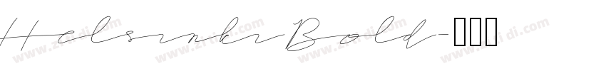 Helsinki Bold字体转换